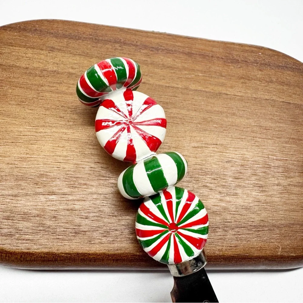 Boston Warehouse Y2K Peppermint Candy Dip Bowl & Spreader